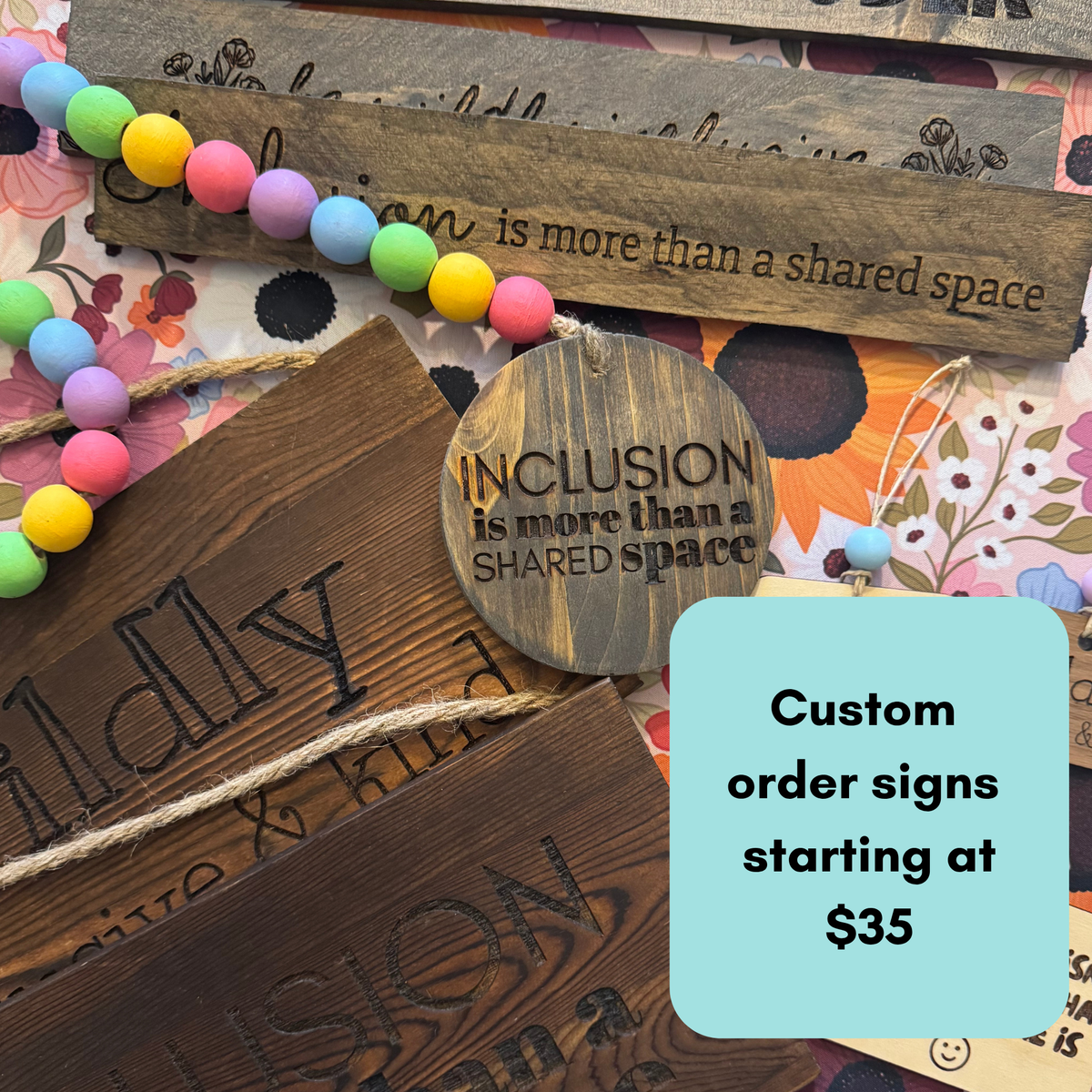 Customized Sign Order