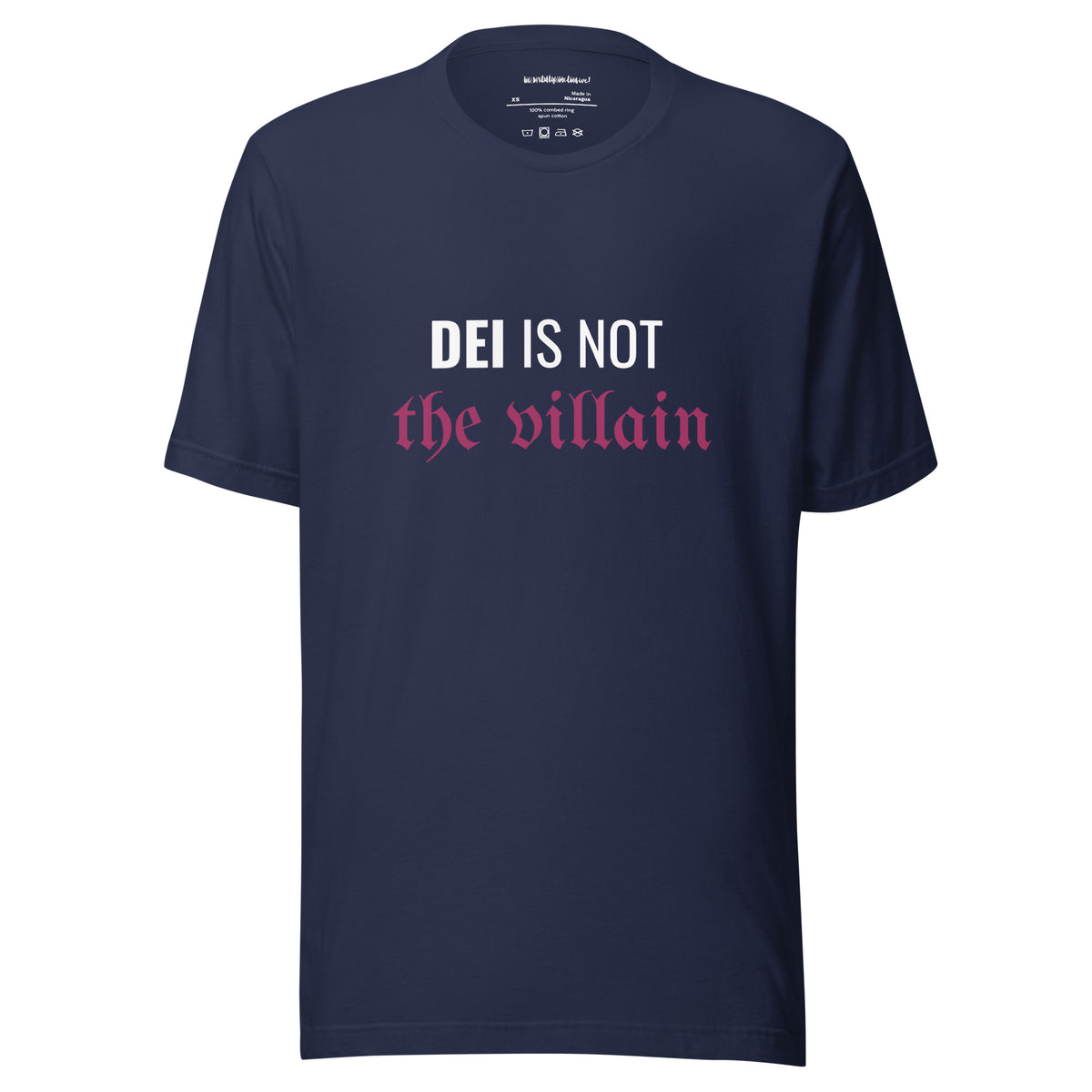 DEI Is Not The Villian Adult T-shirt